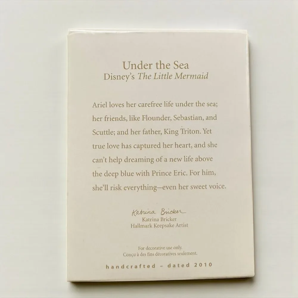 Hallmark Keepsake Ornament Under the Sea 2010 Disney
